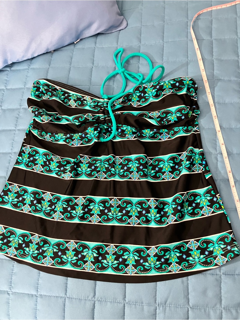 Black & Teal Patterned Women's Skirt